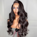 Raw Indian Human Hair Wholesale Price Body Wave HD Full Lace Wig With Baby Hair Transparent Lace Wig Pre Plucked For Black Women